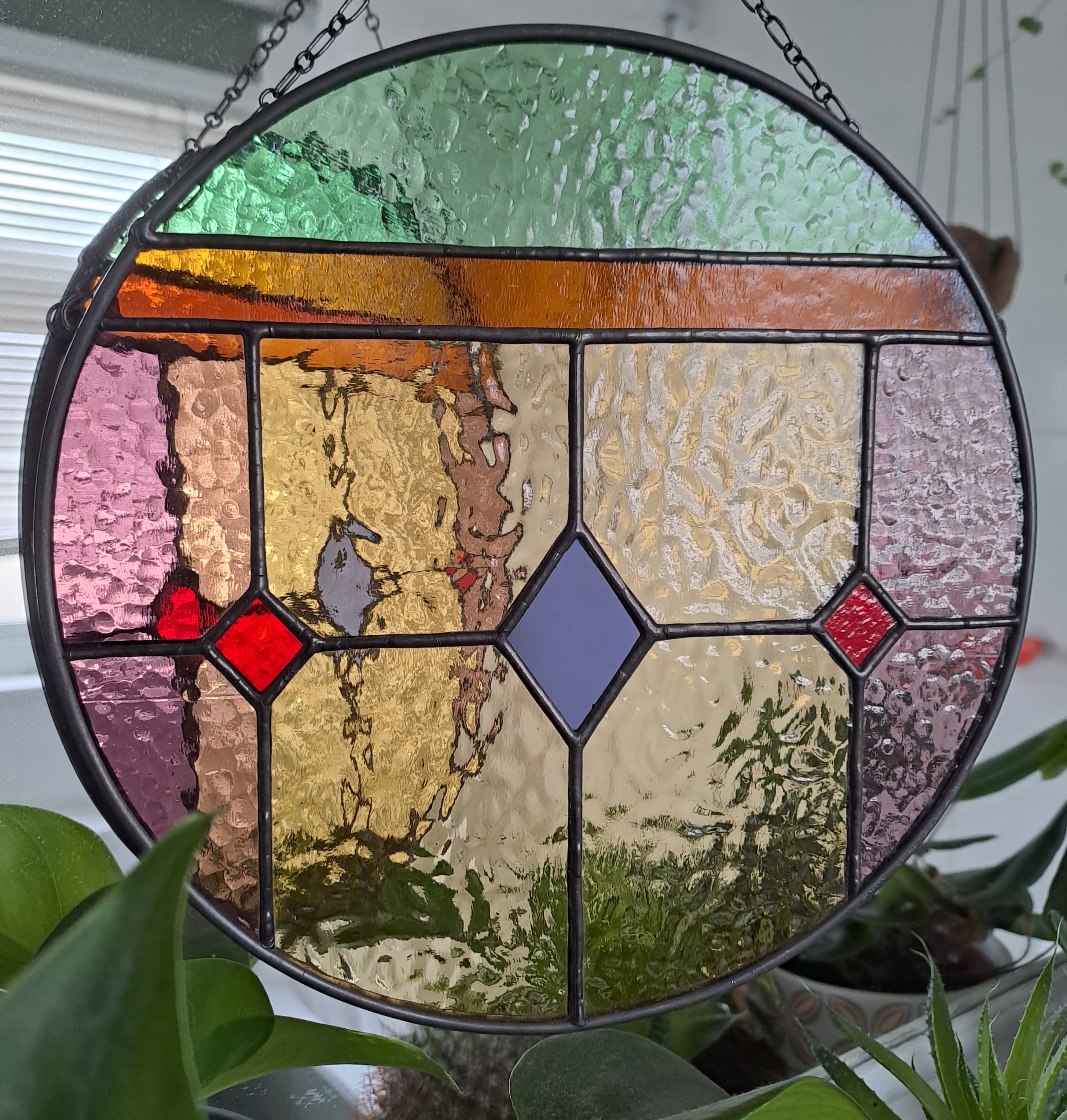 Stained outlet Glass Suncatcher